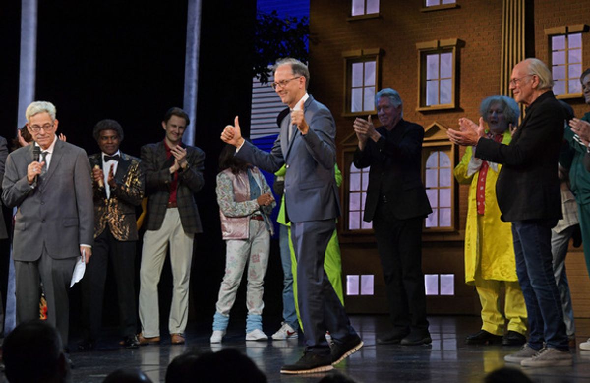  Bob Gale, John Rando and Christopher Lloyd at 