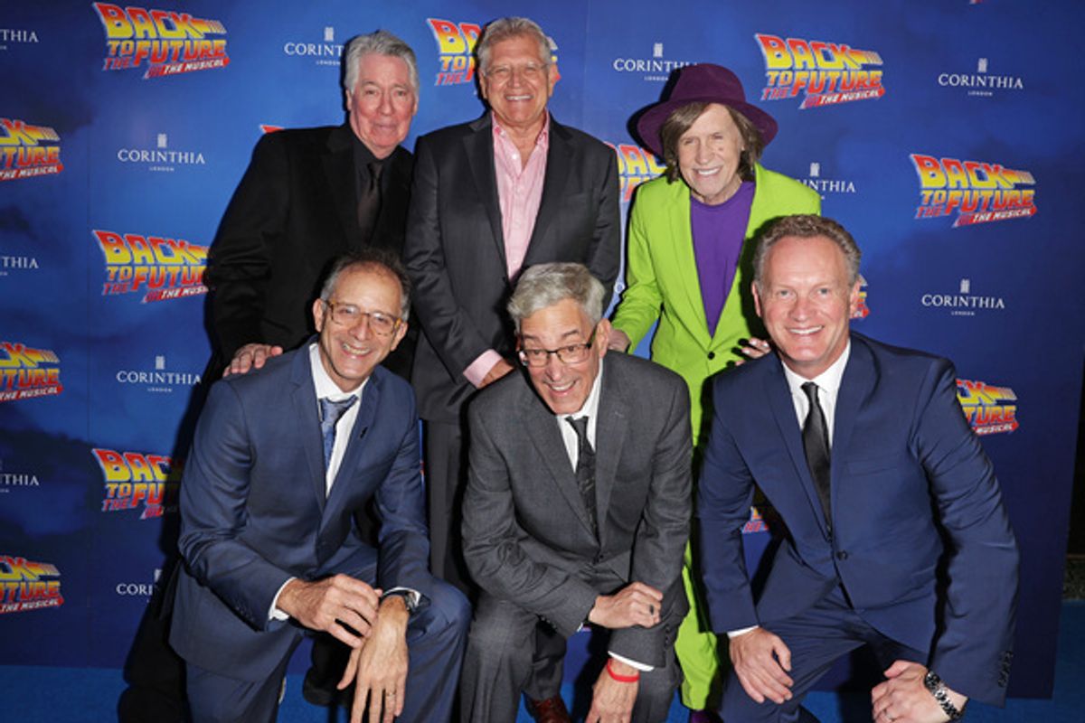 John Rando, Alan Silvestri, Robert Zemeckis, Bob Gale, Glen Ballard and Colin Ingram  at 