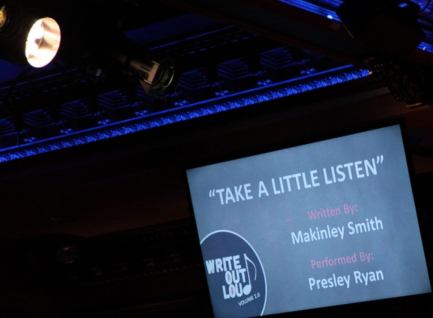 Photo Flash: WRITE OUT LOUD: FROM CONTEST TO CONCERT at Feinstein's/54 Below Wonderfully Showcases Songwriting Talent Photo Flash: WRITE OUT LOUD: FROM CONTEST TO CONCERT at Feinstein's/54 Below Wonderfully Showcases Songwriting Talent Image