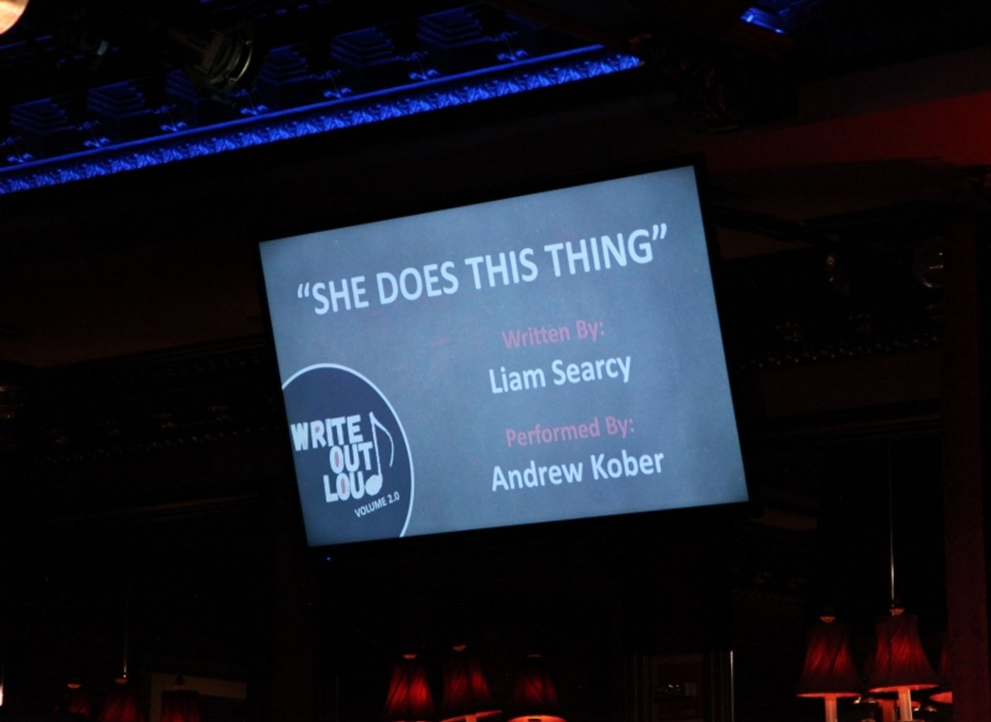 Photo Flash: WRITE OUT LOUD: FROM CONTEST TO CONCERT at Feinstein's/54 Below Wonderfully Showcases Songwriting Talent Photo Flash: WRITE OUT LOUD: FROM CONTEST TO CONCERT at Feinstein's/54 Below Wonderfully Showcases Songwriting Talent Image