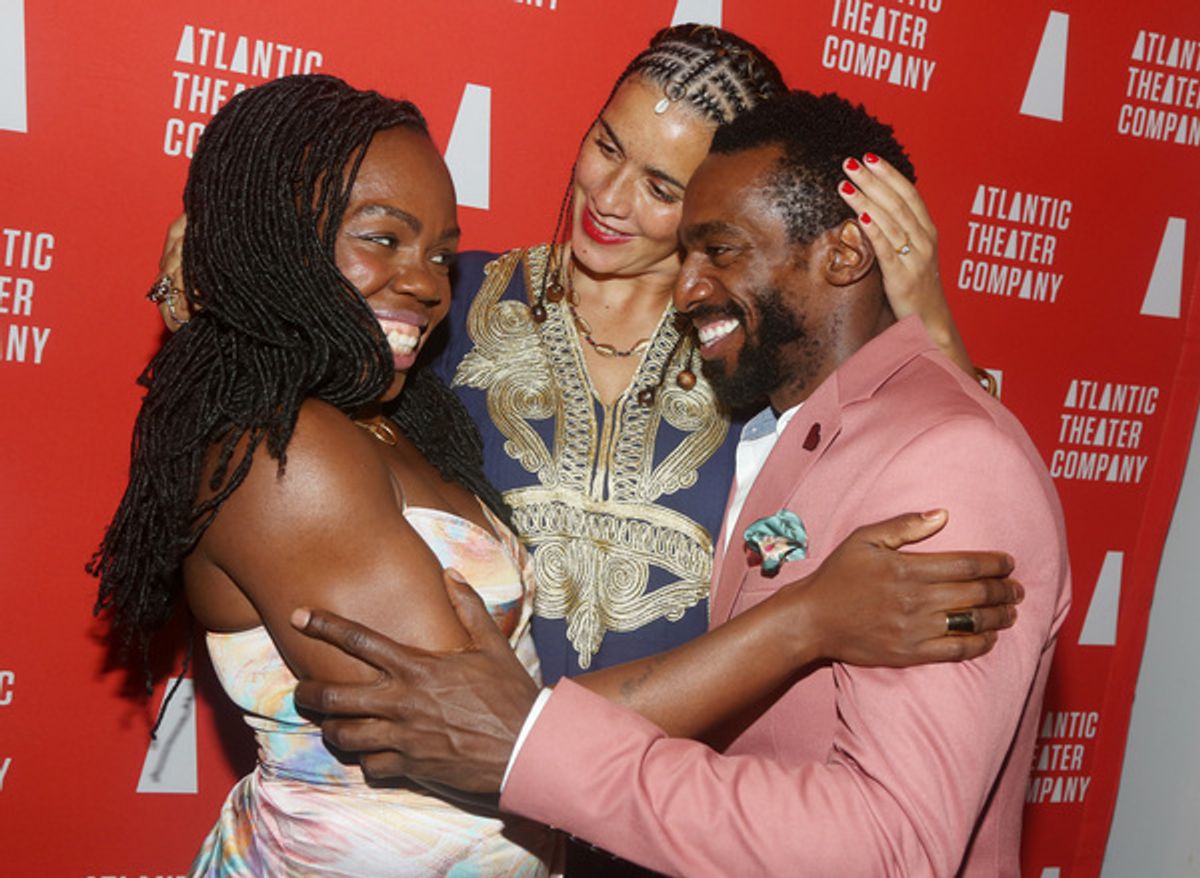 Playwright/Actress Ngozi Anyanwu, Director Patricia McGregor and Daniel J Watts at 