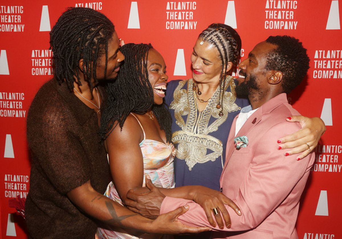 Xavier Scott Evans, Playwright/Actress Ngozi Anyanwu, Director Patricia McGregor and Daniel J Watts at 