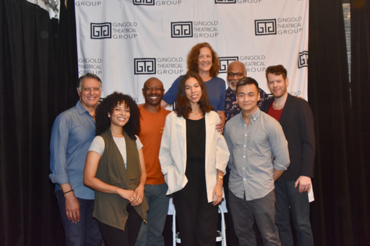 The Cast- Robert Cuccioli, Katya Cullazo, Alvin Keith, Nicole King, Karen Ziemba, Raphael Nash Thompson, David Lee Huynh and Max Roll at 