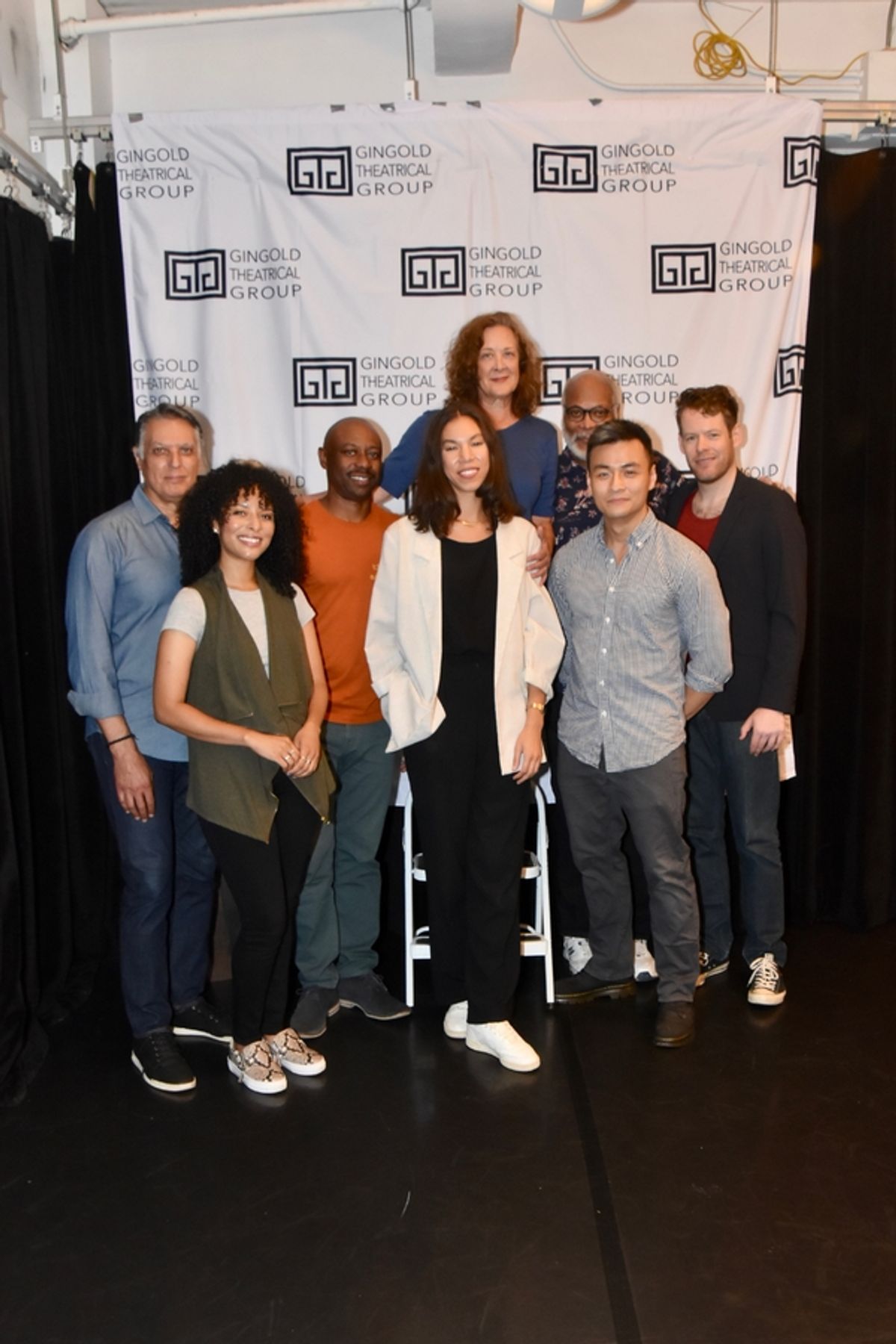 The Cast- Robert Cuccioli, Katya Cullazo, Alvin Keith, Nicole King, Karen Ziemba, Raphael Nash Thompson, David Lee Huynh and Max Roll at 