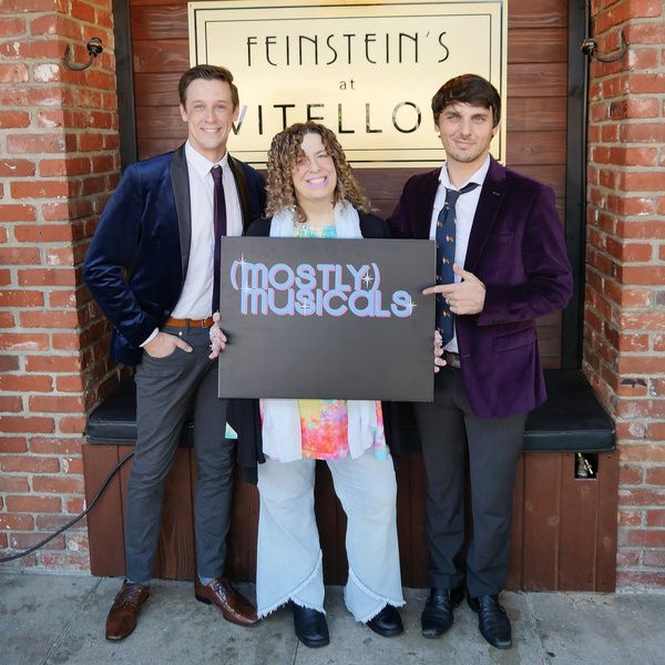Jason Michael Snow and Gregory Nabours outside Feinstein''s at Vitello''s with produc Photo
