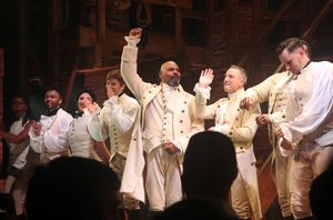 James Monroe Iglehart, Euan Morton and the cast Photo