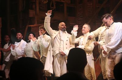 James Monroe Iglehart, Euan Morton and the cast Photo