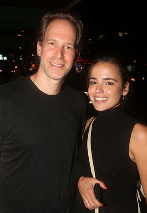 Set Designer David Korins and guest @ BroadwayWorld Set Designer David Korins and guest Photo