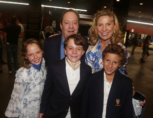James Nederlander Jr., Margo Macnabb Nederlander and kids  Photo