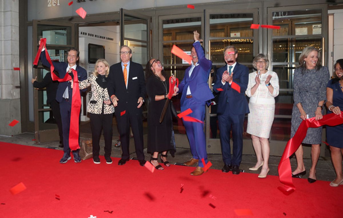 New York State Senator Brad Hoylman, U.S. Congresswoman Carolyn B. Maloney, S. Epatha Merkerson, Brian Stokes Mitchell, David Hodgson, NYC Deputy Mayor Vicki Been, Executive Director of the New York State Council on the Arts Mara Manus  at 