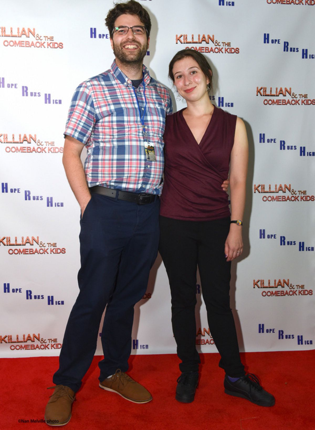 Writers Joshua Langman and Sharon Holiner attend the NYC Premiere of Killian & the Comeback Kids.   at 