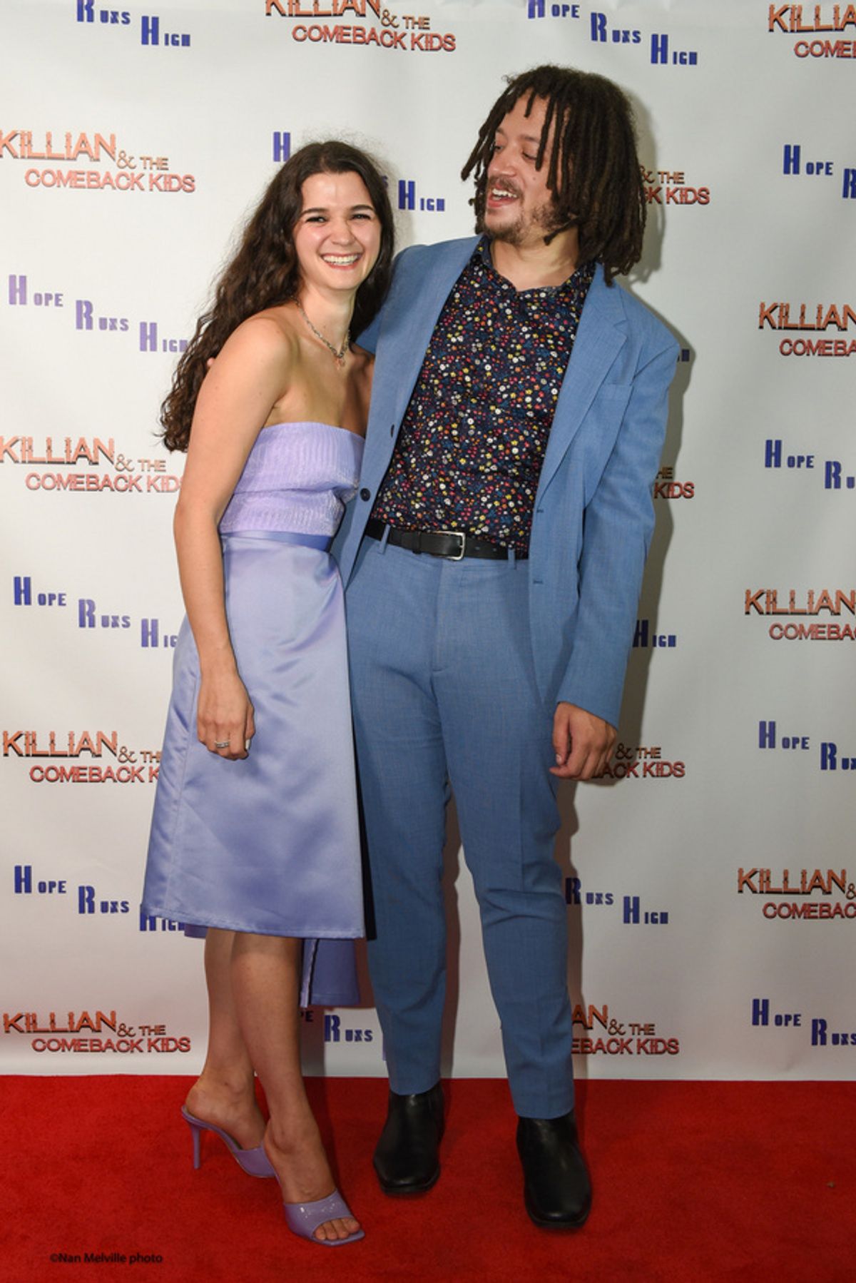 Actors Carly Jordan and Taylor A. Purdee arrive at the NYC Premiere of Killian & the Comeback Kids. at Photos: Inside The NYC Premiere Of KILLIAN & THE COMEBACK KIDS