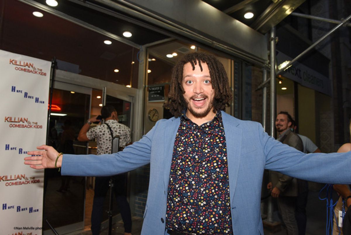 Actor/Director Taylor A. Purdee welcomes attendees to the the NYC Premiere of Killian & the Comeback Kids. at Photos: Inside The NYC Premiere Of KILLIAN & THE COMEBACK KIDS