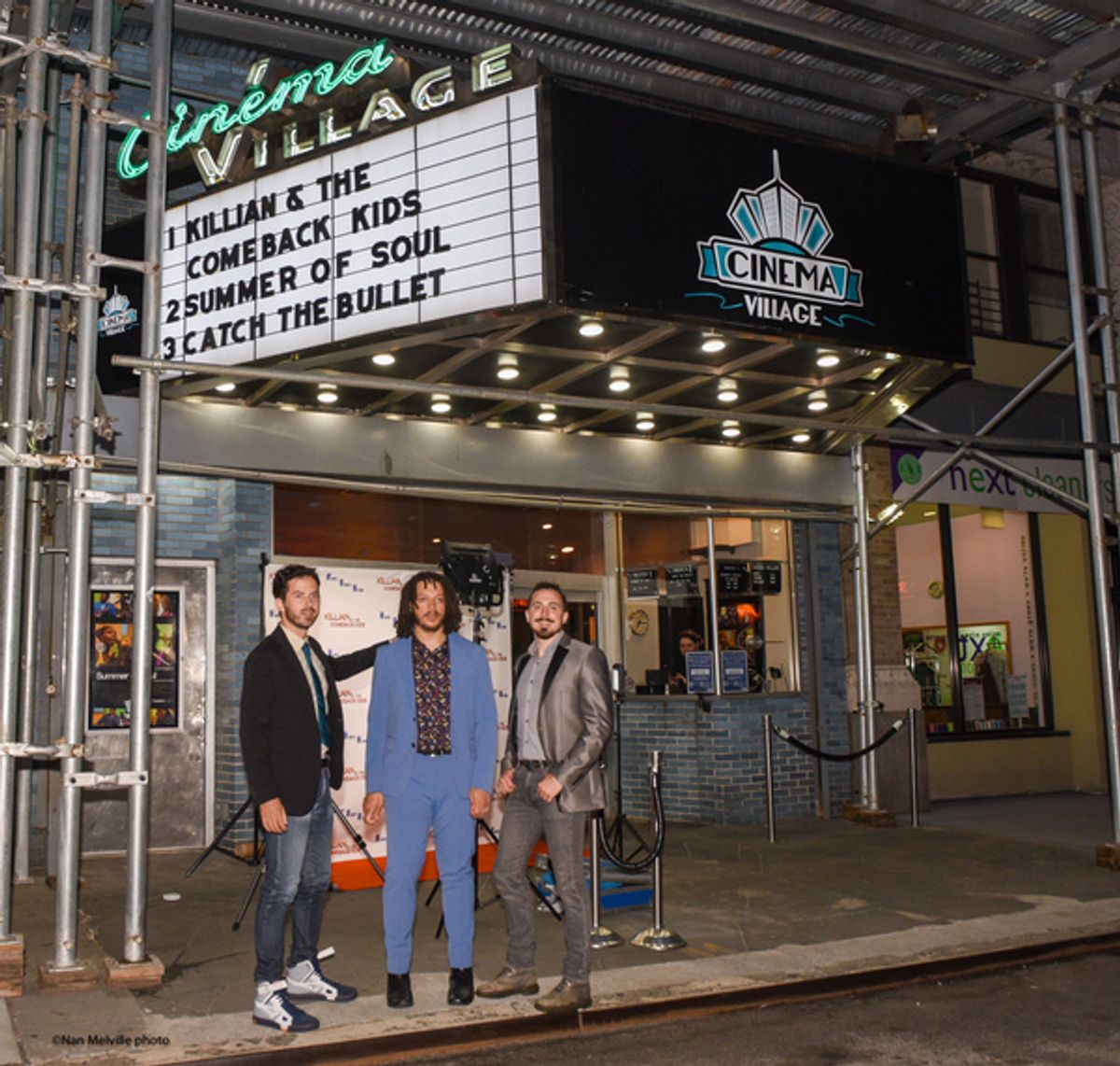 John Donchak, Taylor A. Purdee, and Liam Higgins attend the NYC Premiere of their film Killian & the Comeback Kids. ''Killian'' opens exclusively in theatres September 17. at Photos: Inside The NYC Premiere Of KILLIAN & THE COMEBACK KIDS
