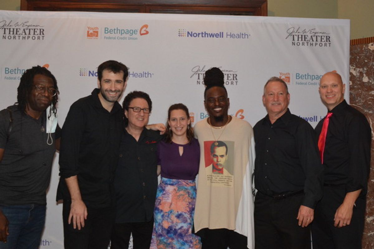 Stage Manager Leila Scandal joins with Musical Director Jaret Landon and tonight's band-Darnell White, Joel Levy, Gary Meyer, Ray Sabatello, Russel Brown and Josh Endlich at 