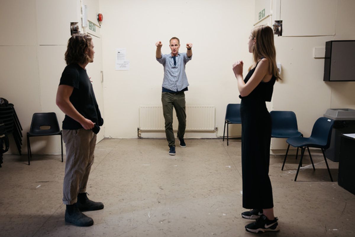 Calum Wragg-Smith, David Trevaskis and Georgina Armfield at Photos: Go Inside Rehearsals for PENETRATION at The Cockpit