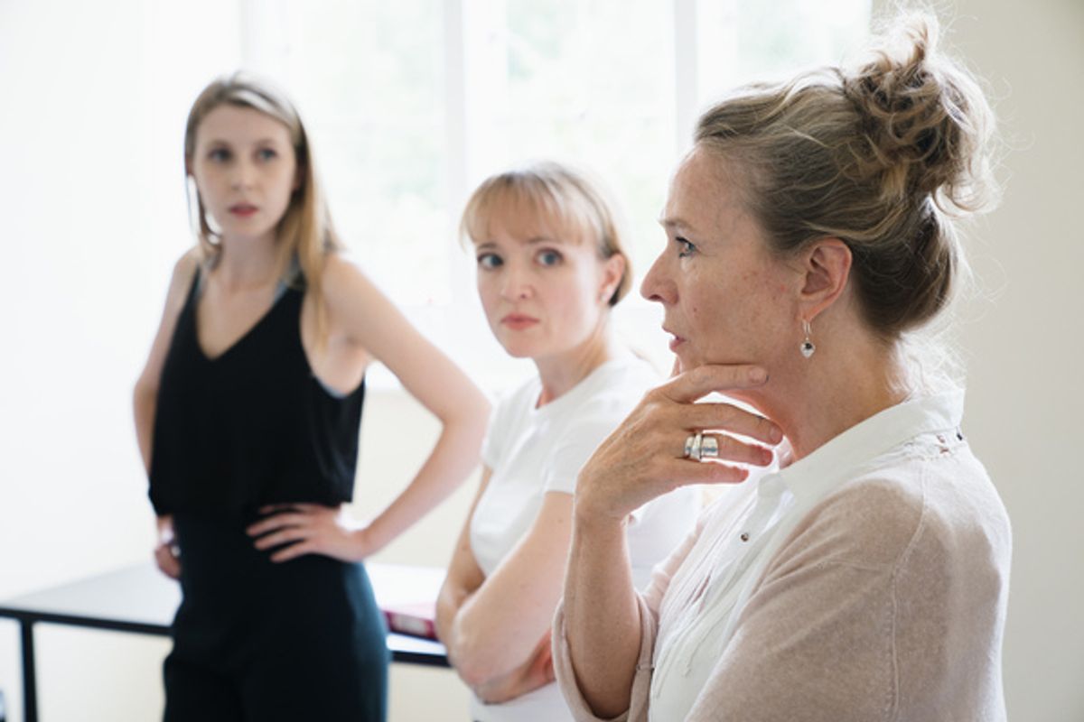 Georgina Armfield, Rebecca Hunt and Louise Bangay at Photos: Go Inside Rehearsals for PENETRATION at The Cockpit