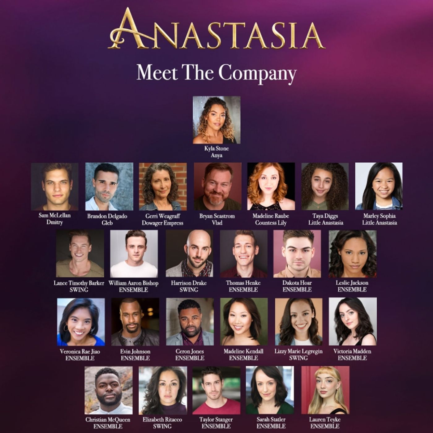 Kyla Stone, Sam McLellan and More to Star in National Tour of ANASTASIA  Image