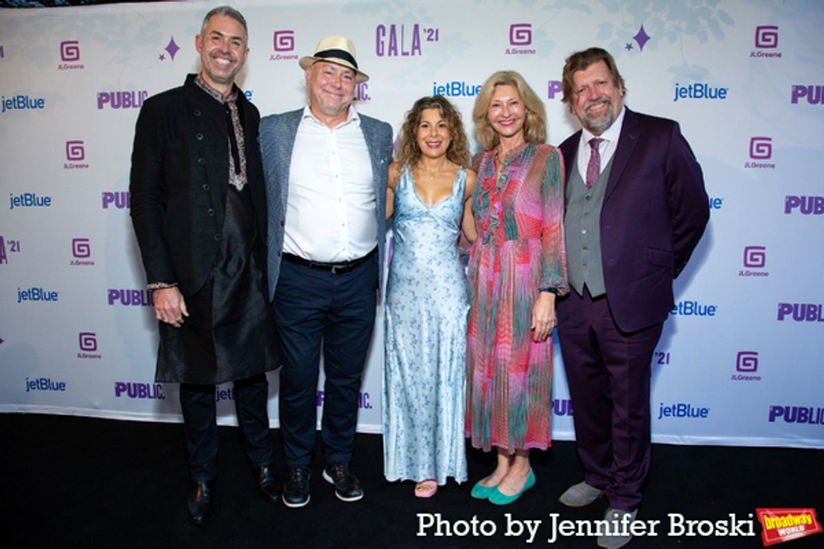 Rev. William H. Critzman, Patrick Willingham, Arielle Tepper, Laurie Eustis, Oskar Eustis at 