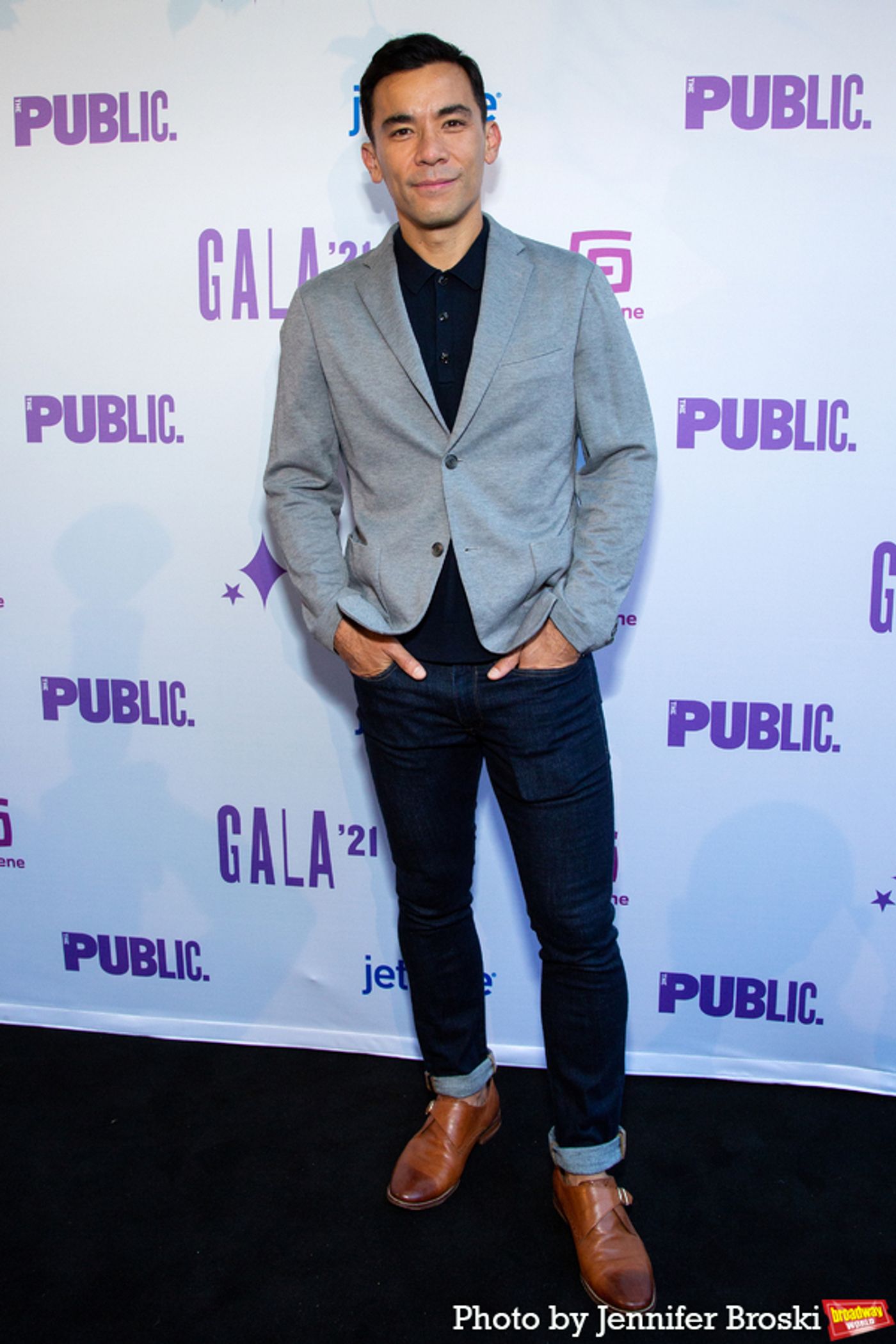 Photos: Ari'el Stachel, Reeve Carney, Eva Noblezada and More Attend the Public Theater 2021 Gala  Image