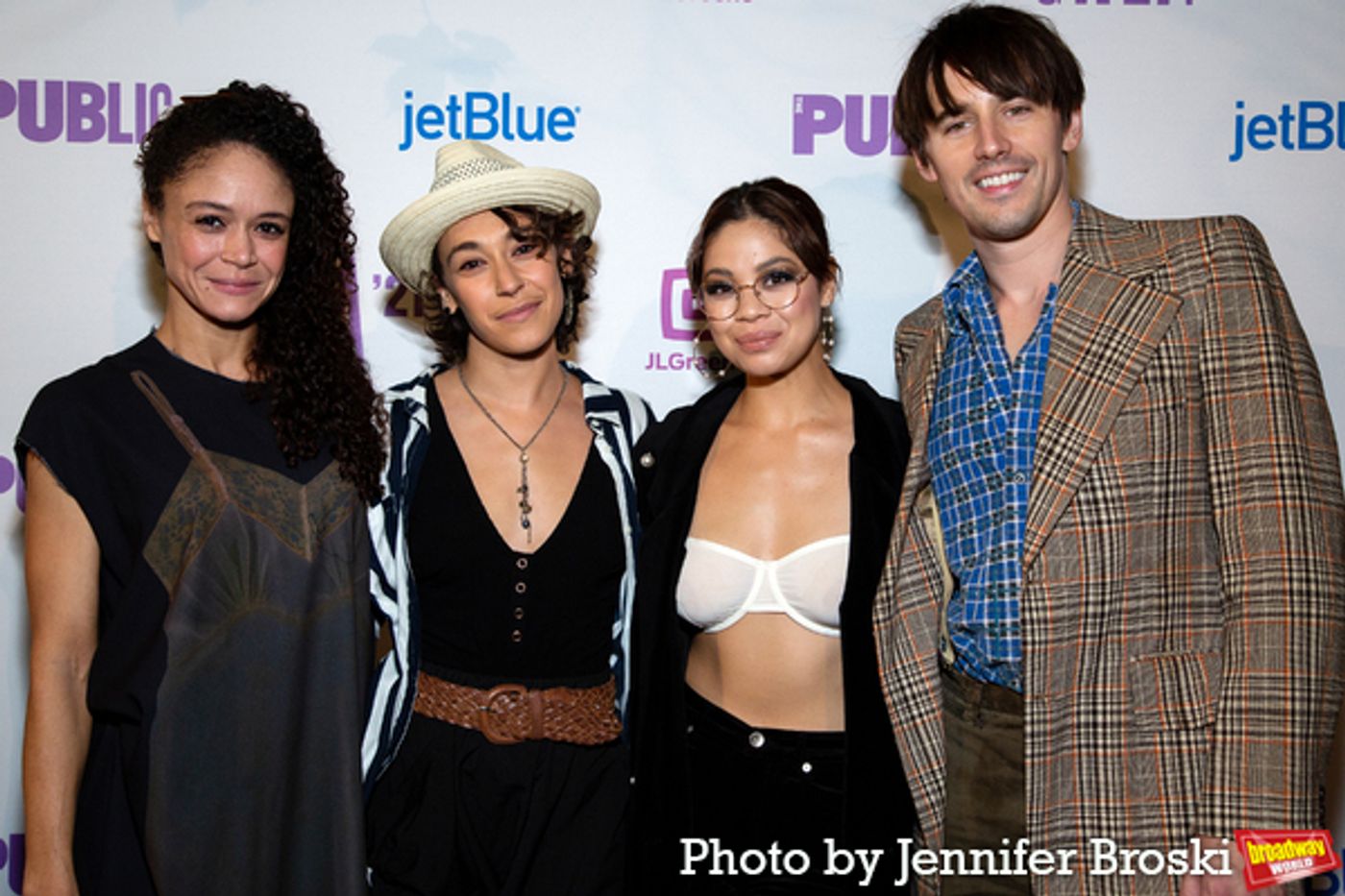 Photos: Ari'el Stachel, Reeve Carney, Eva Noblezada and More Attend the Public Theater 2021 Gala  Image
