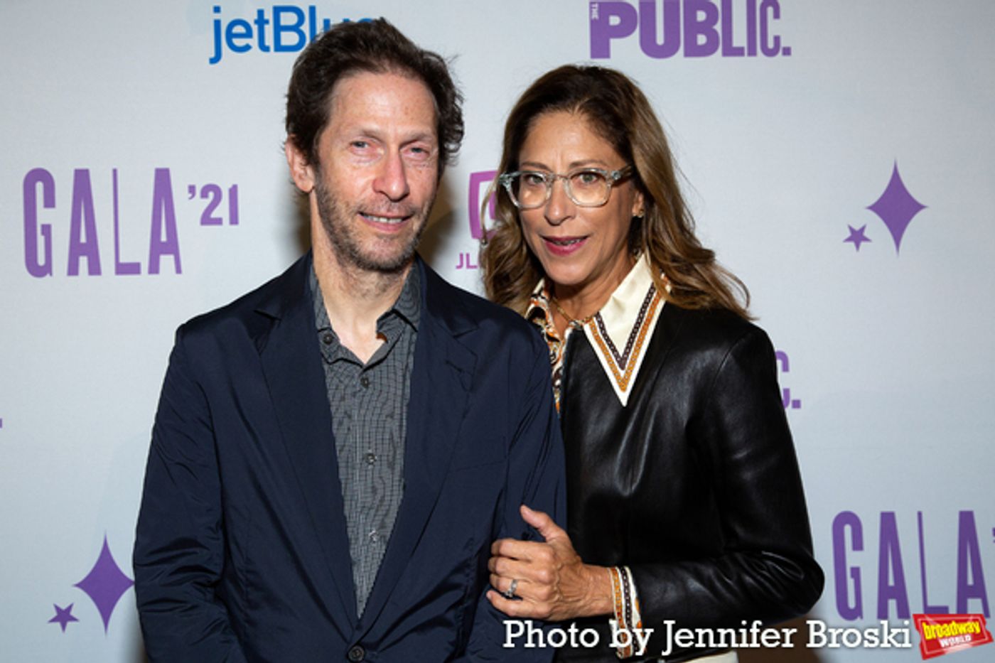 Photos: Ari'el Stachel, Reeve Carney, Eva Noblezada and More Attend the Public Theater 2021 Gala  Image