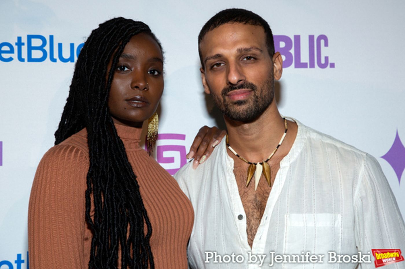Photos: Ari'el Stachel, Reeve Carney, Eva Noblezada and More Attend the Public Theater 2021 Gala  Image