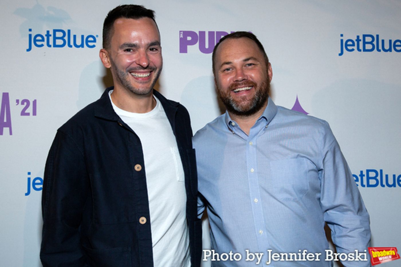 Photos: Ari'el Stachel, Reeve Carney, Eva Noblezada and More Attend the Public Theater 2021 Gala  Image