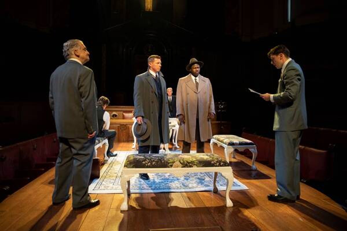 Cast at Photos: First Look at WITNESS FOR THE PROSECUTION at London County Hall