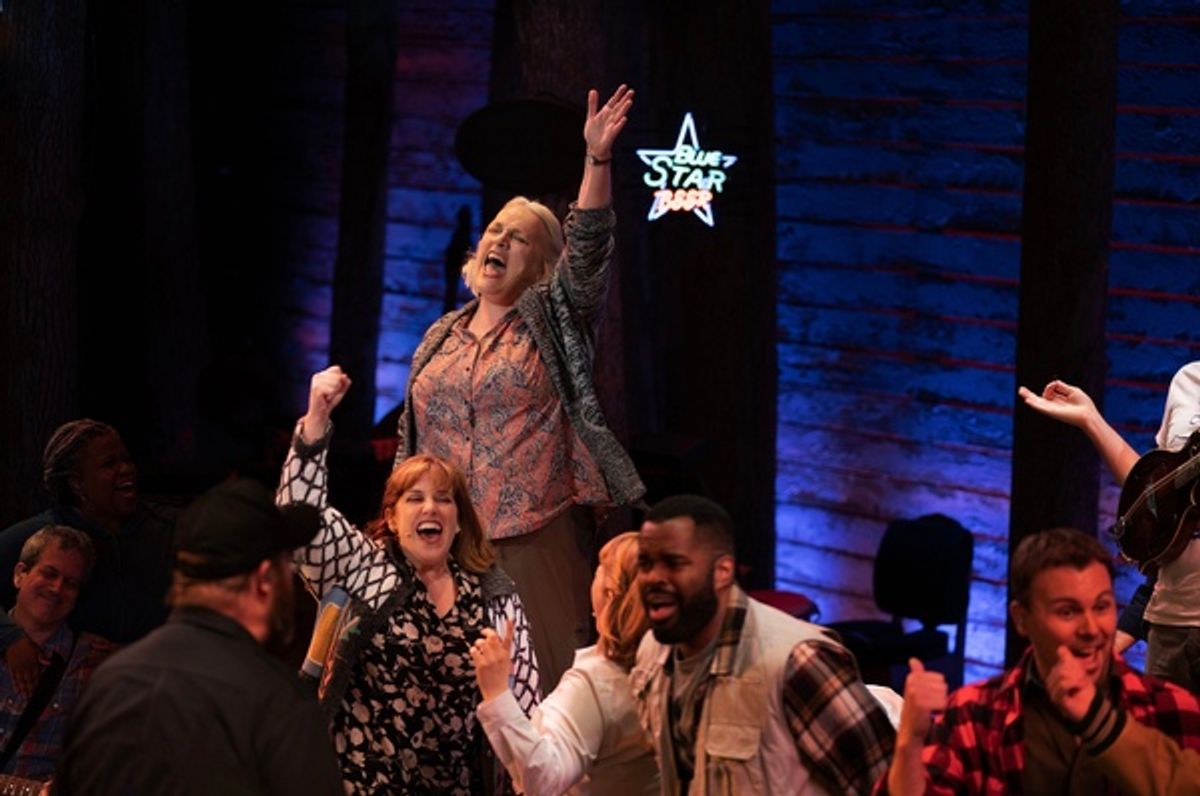 Astrid Van Weiren and cast at Photos: First Look at the New Broadway Cast of COME FROM AWAY