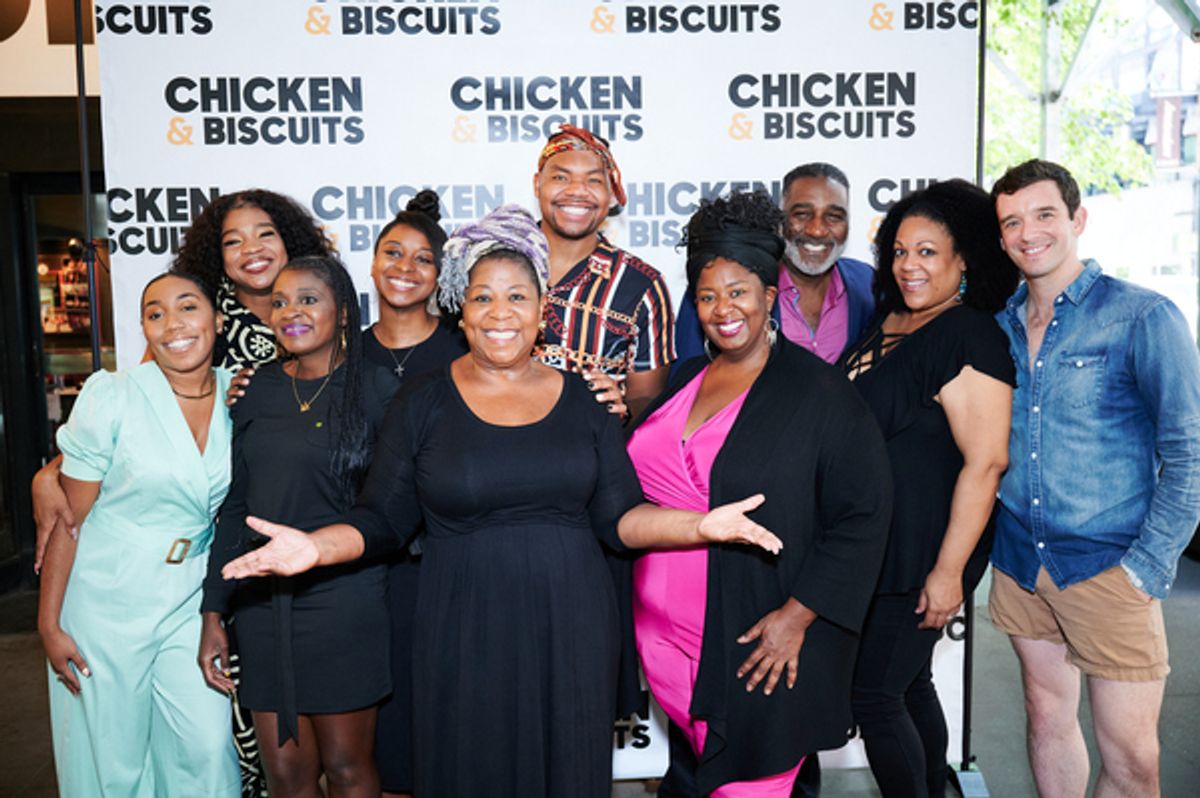 Cast at Photos: CHICKEN & BISCUITS Hosts a Picnic Outside the Circle in the Square Theatre