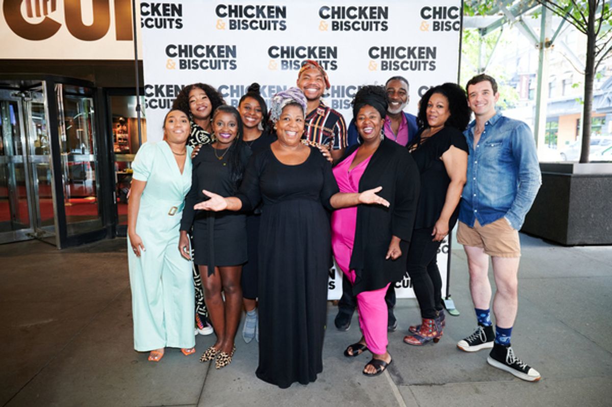 Cast at Photos: CHICKEN & BISCUITS Hosts a Picnic Outside the Circle in the Square Theatre