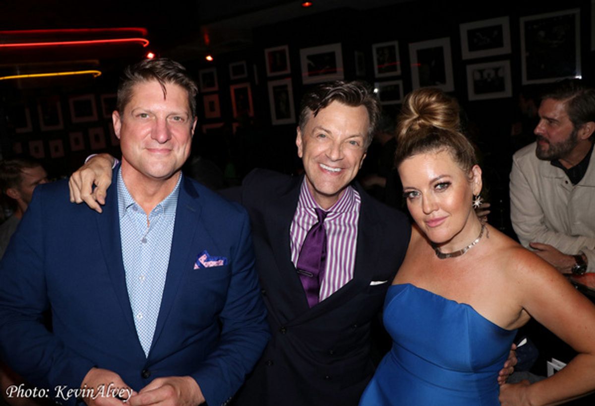 Christopher Sieber, Jim Caruso, Jennifer Simard at 