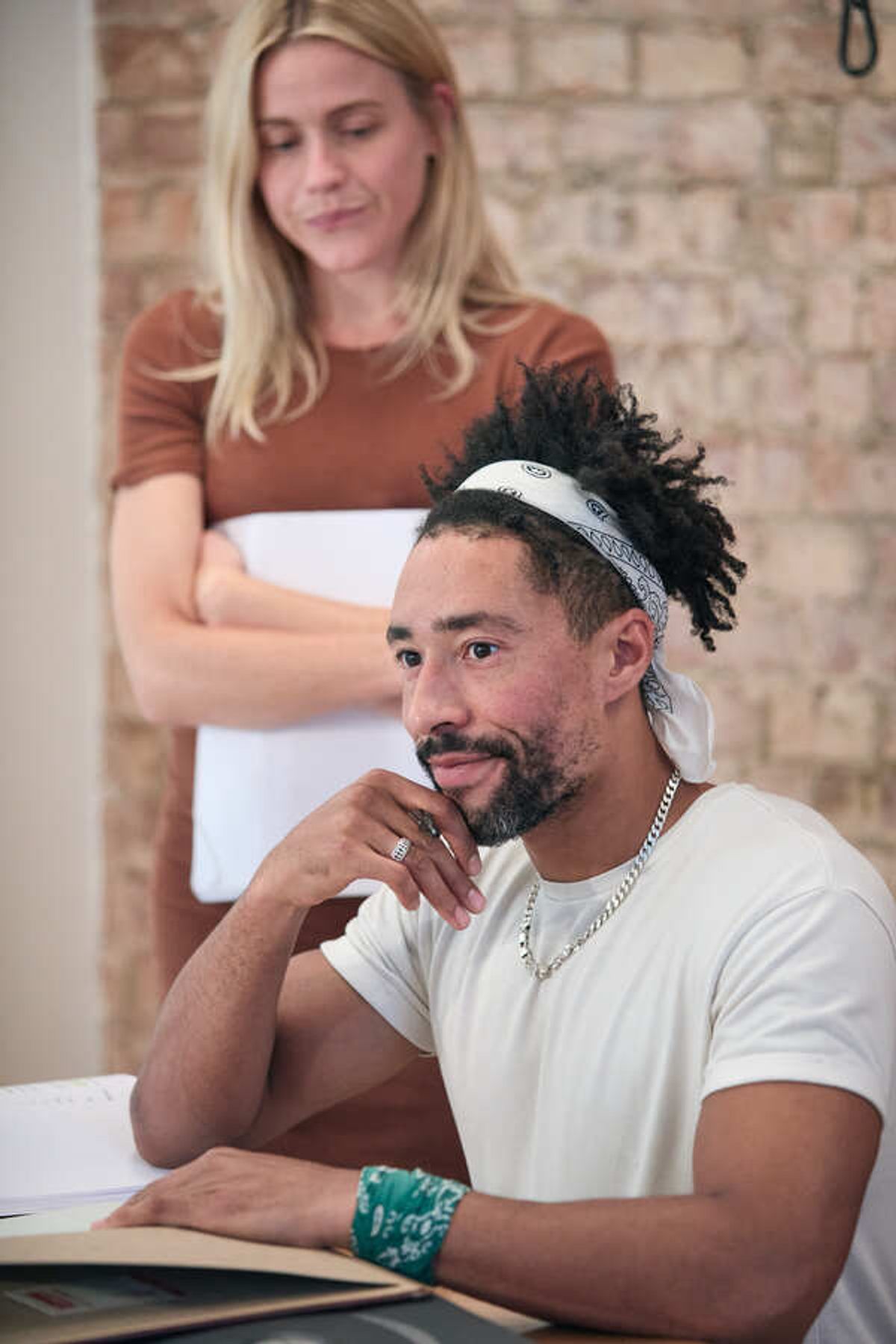 Kirsty Oswald and Laurence Ubong Williams at 