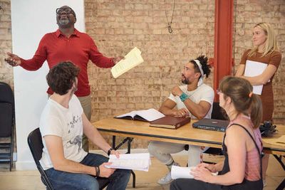 David Webber, Blake Harrison, Laurence Ubong Williams, Joanna Horton and Kirsty Oswal Photo
