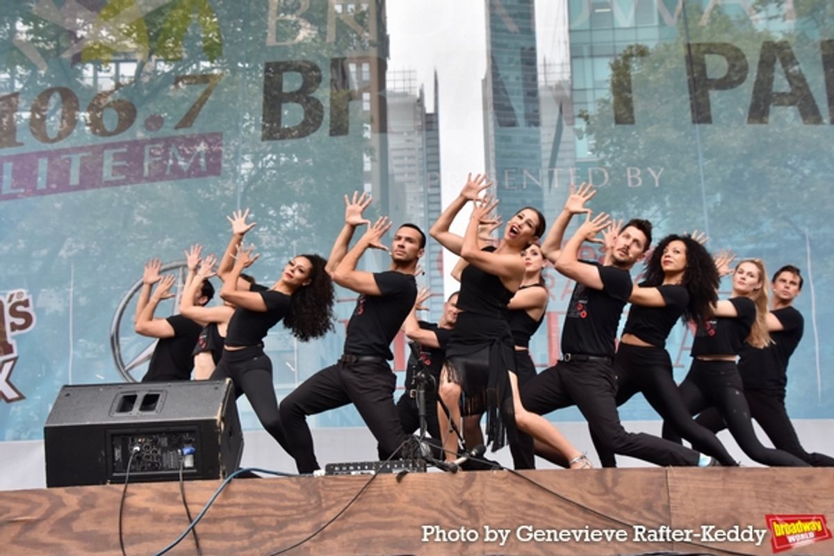 Bianca Marroquin and the Cast of Chicago that includes- Mary Claire King, Christine C. Smith, Barrett Martin, Jeff Gorti, Jessica Ernest, Arian Keddell, Celina Nightengale, Denny Paschall, Drew Nellessen and Dvid Bushman at 