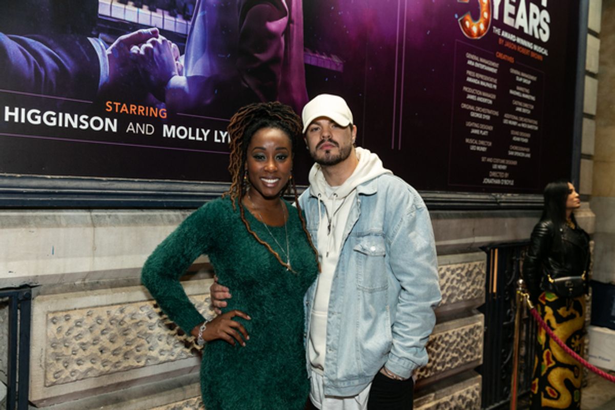 Scarlett Douglas and guest at Photos: Inside Press Night For the West End Transfer of THE LAST FIVE YEARS