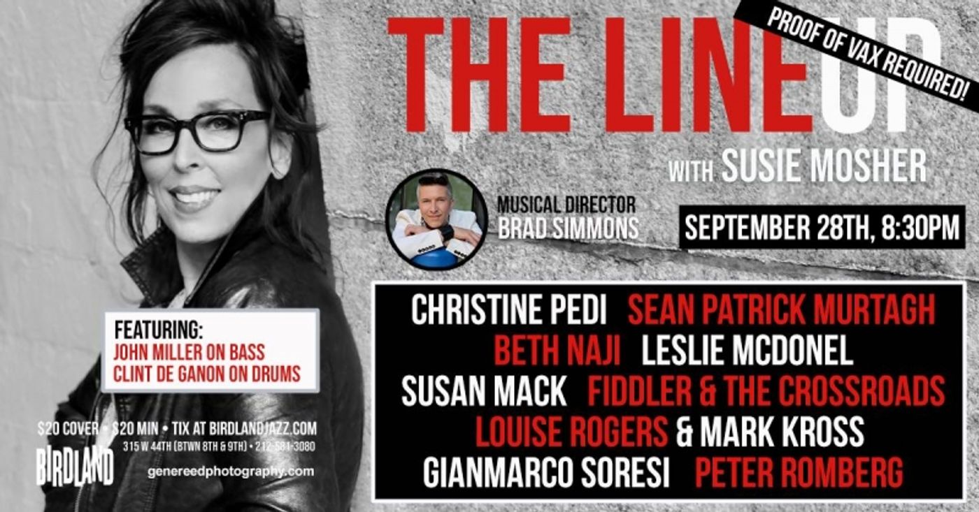 Photo Flash: Stewart Green Captures September 21st THE LINEUP WITH SUSIE MOSHER at Birdland Theater For Eternity  Image