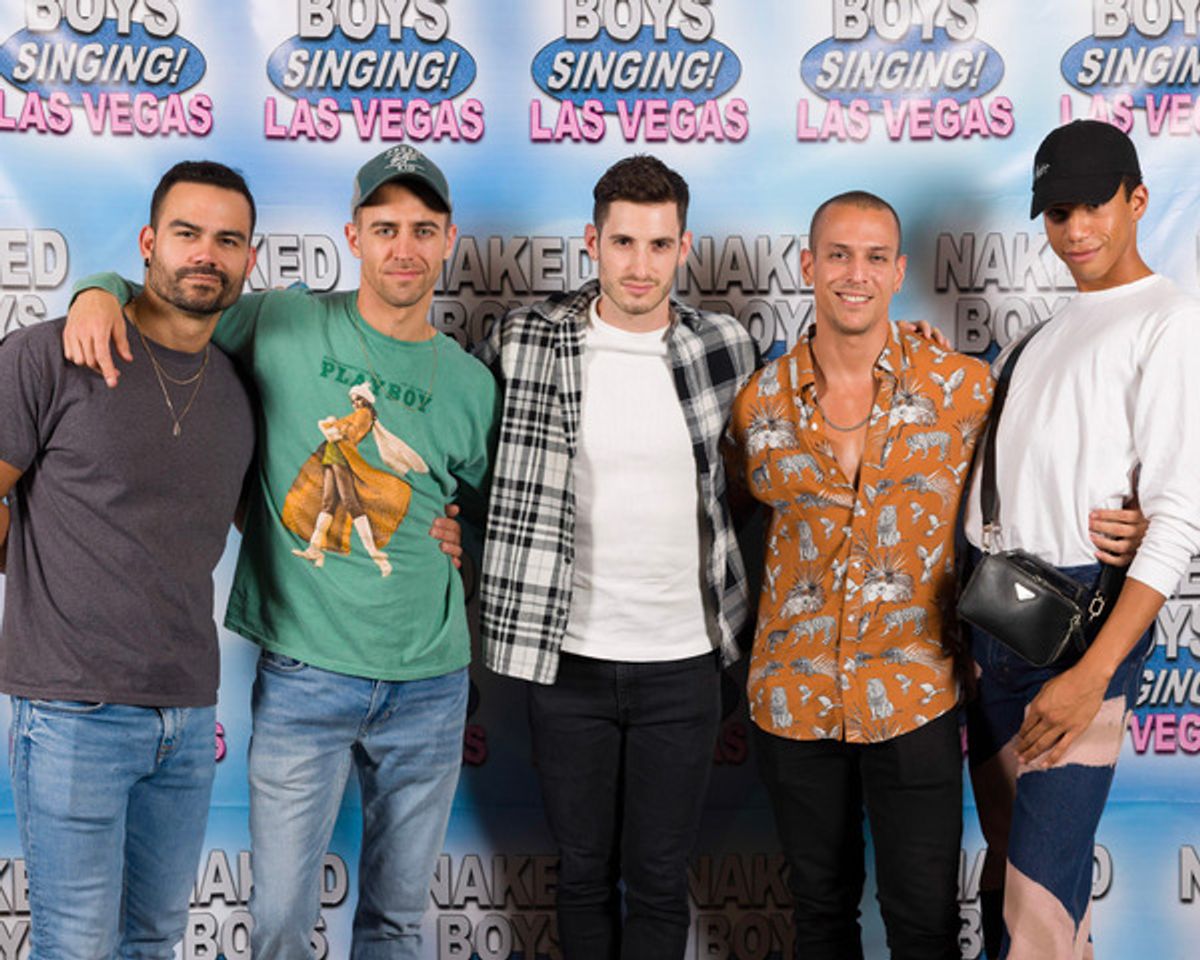 Company members of Ru Paul'sDrag Race Live Vegas at Photos: Opening Night of NAKED BOYS SINGING! in Las Vegas