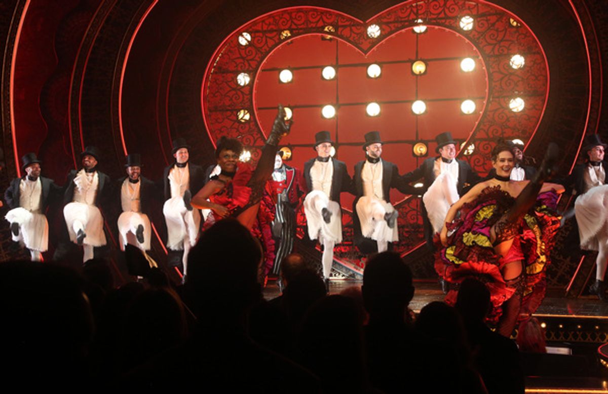 The company at Photos: MOULIN ROUGE! Company Takes Re-Opening Night Bows!