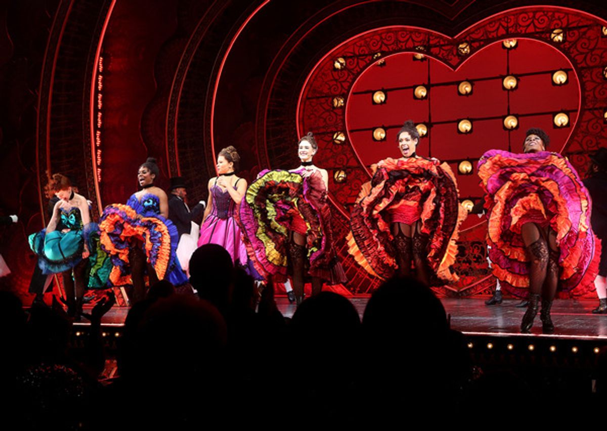 The company at Photos: MOULIN ROUGE! Company Takes Re-Opening Night Bows!