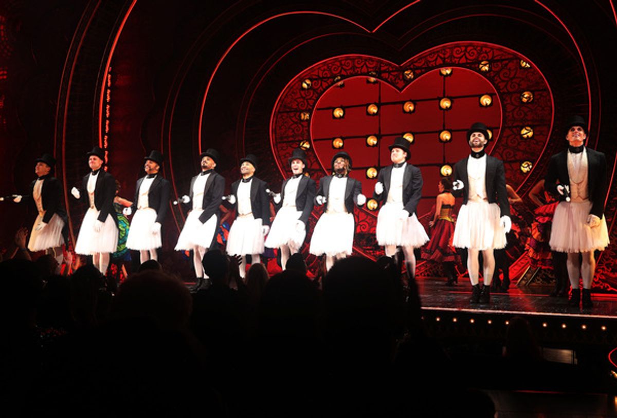 The company at Photos: MOULIN ROUGE! Company Takes Re-Opening Night Bows!