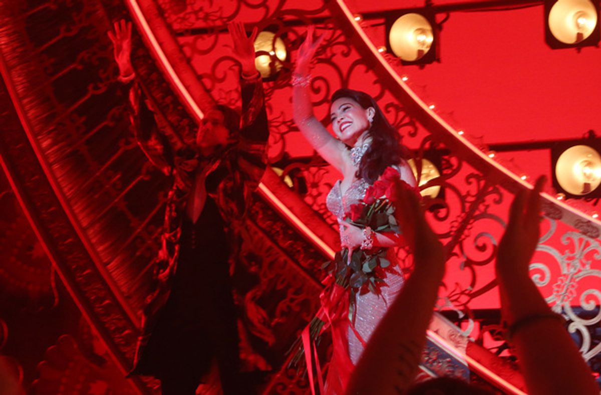 Aaron Tveit and Natalie Mendoza  at 