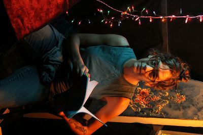 Morgan Zipf-Meister as Juliana in HIT YOUR MARK, DIE BEAUTIFUL at The New Ohio Theatr Photo