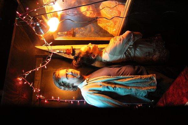 Nick Thomas as Rich and Giselle Elise as Annie in HIT YOUR MARK, DIE BEAUTIFUL at The Photo