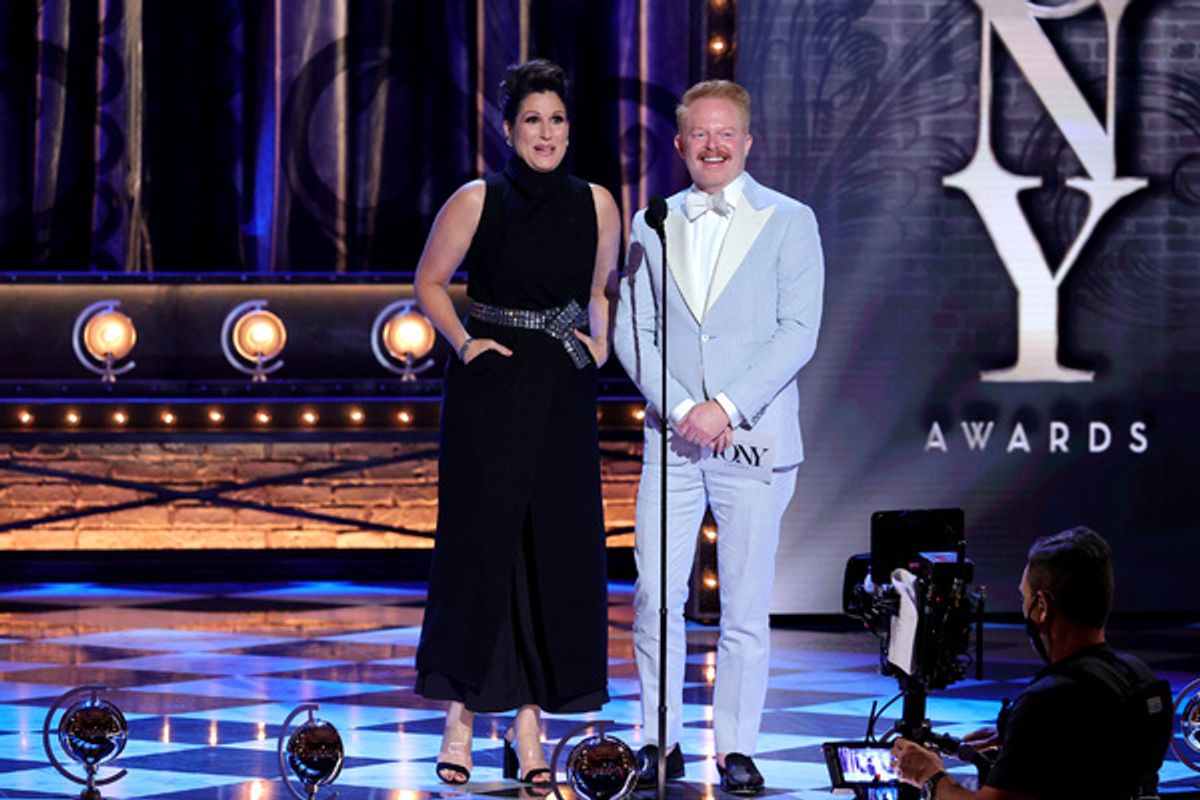 Stephanie J. Block and Jesse Tyler Ferguson  at 