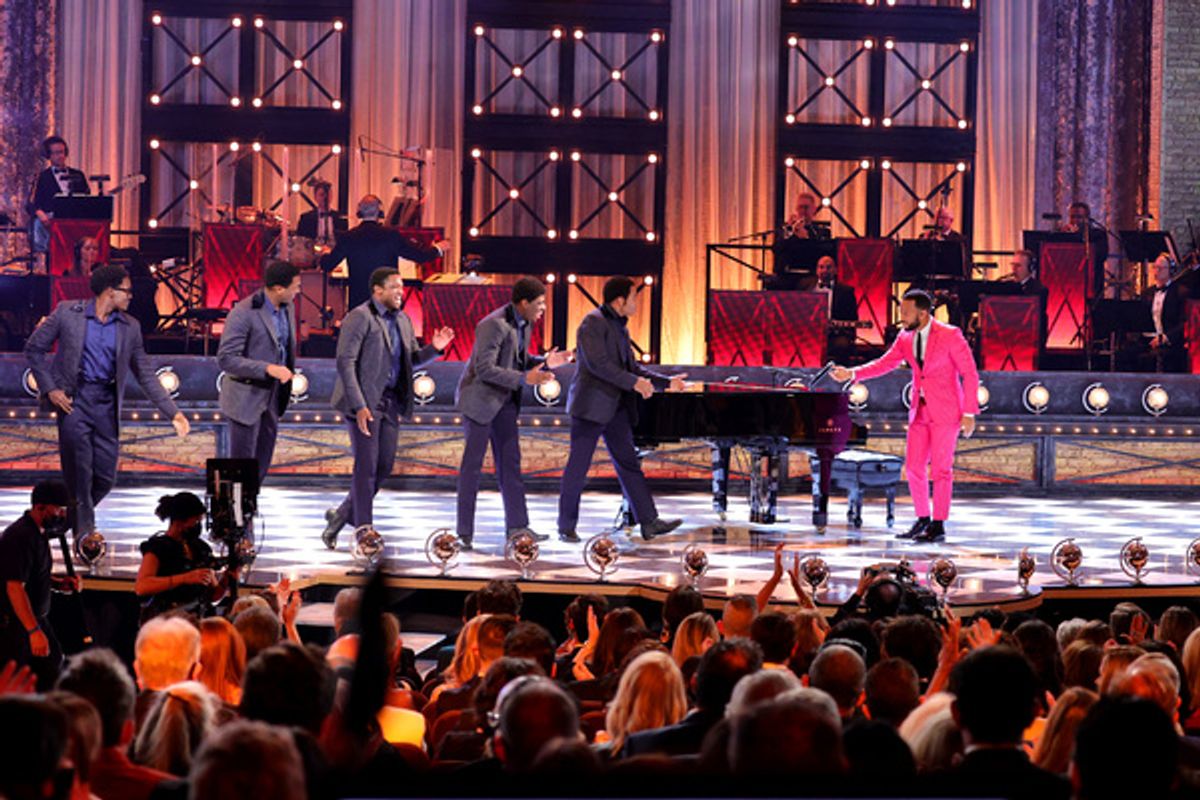 John Legend and the cast of Ain't Too Proud at 