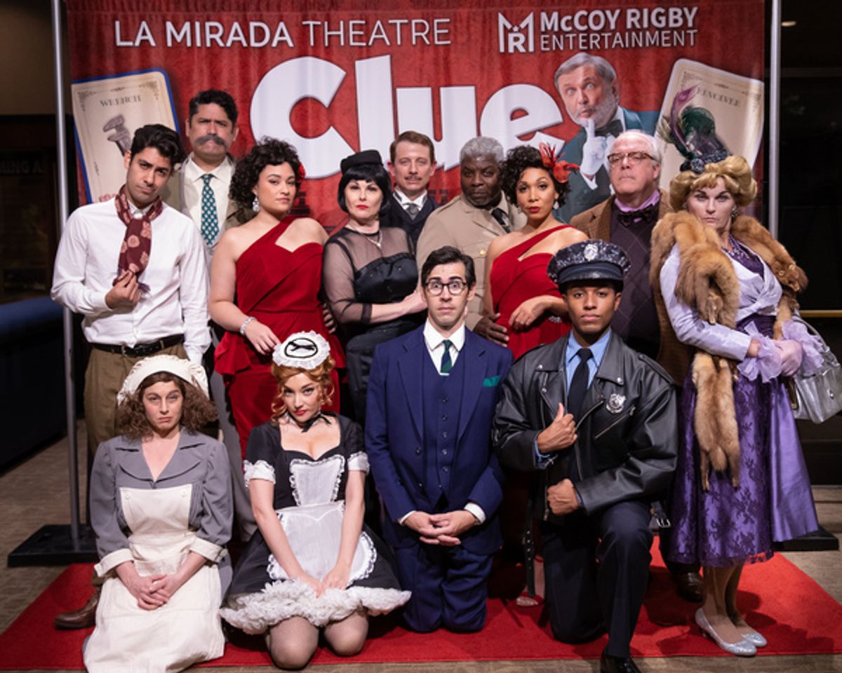 The company at Photos: West Coast Premiere of CLUE Opens at La Mirada Theatre For The Performing Arts