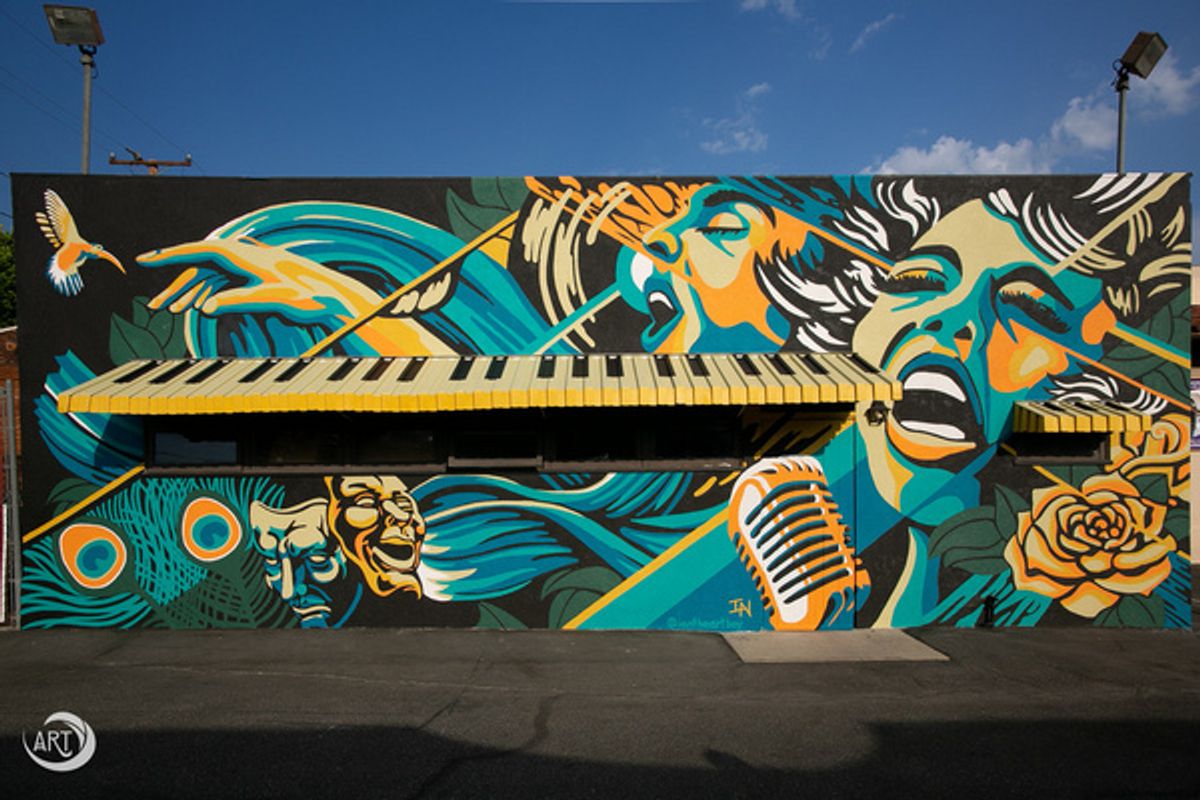 Artist: Ian Schuler at Photos: Arroyo Repertory Theatre Unveils Its New Mural