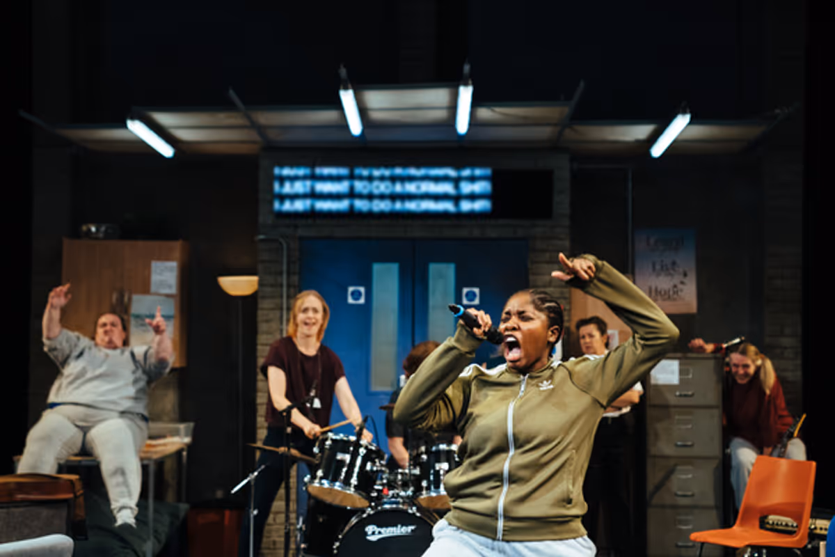 Lara Grace Ilori and the Company at Photos: First Look at TYPICAL GIRLS at Sheffield Theatres